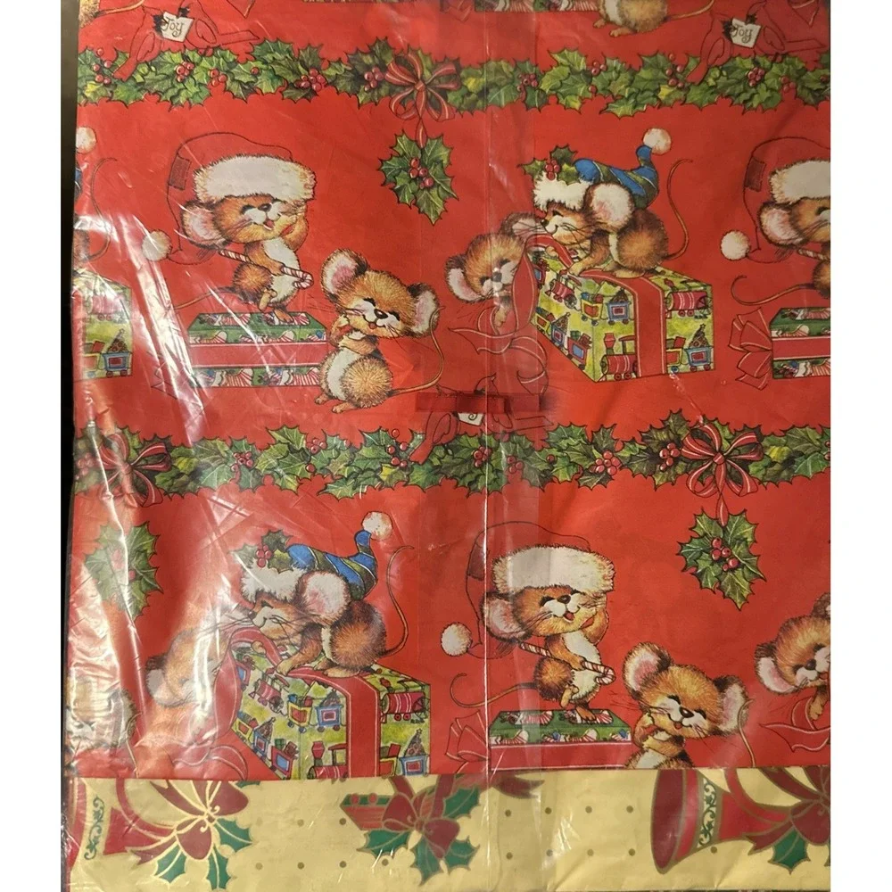 Lot Of Vtg Retro Christmas Wrapping Paper 18 Sheets 9 Fun‎ Patterns! Sealed 75sf